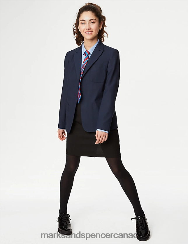 Marks and Spencer Canada - School Uniform 20VTD9416 Navy Kids Marks & Spencer Slim Fit School Blazer
