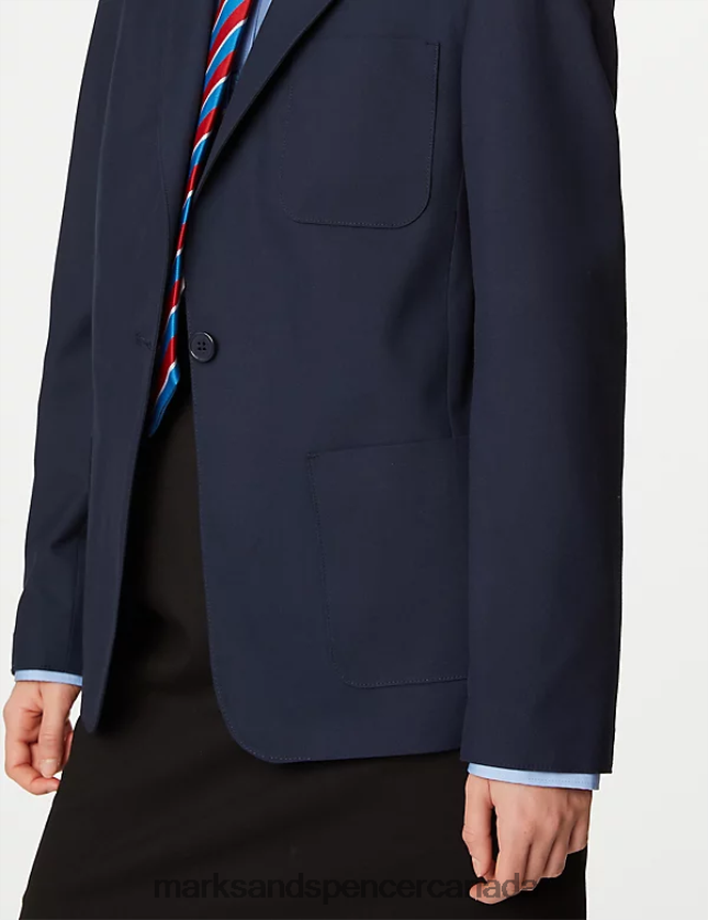 Marks and Spencer Canada - School Uniform 20VTD9416 Navy Kids Marks & Spencer Slim Fit School Blazer