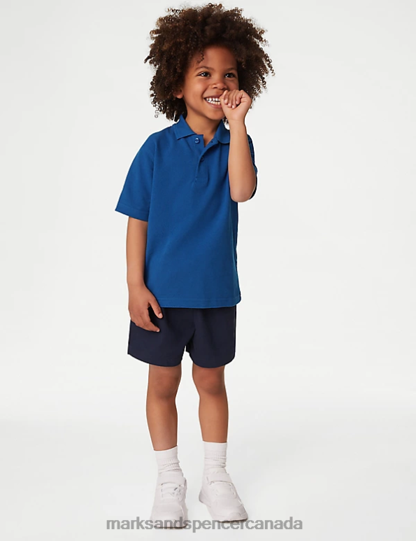 Marks and Spencer near me - Kids Royal Blue School Uniform Marks & Spencer Pure Cotton School Polo Shirt 20VTD8035