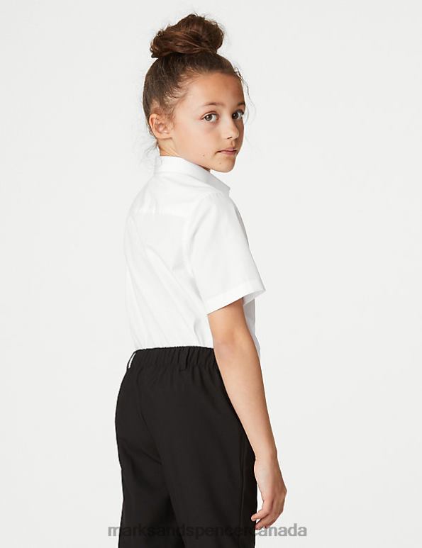 Marks and Spencer Canada - Kids White School Uniform Marks & Spencer 3pk Easy Iron School Shirts 20VTD8902