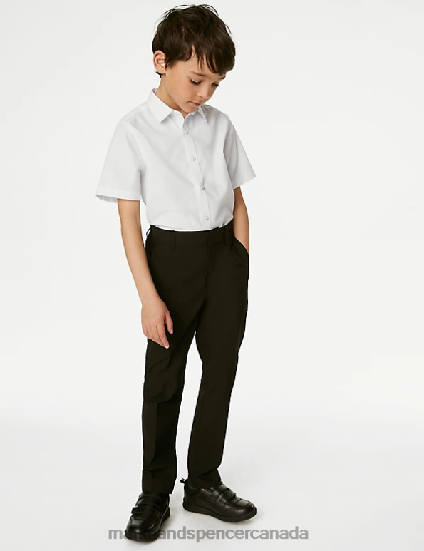 Marks and Spencer near me - Kids White School Uniform Marks & Spencer 5pk Regular Fit Easy to Iron School Shirts 20VTD8438