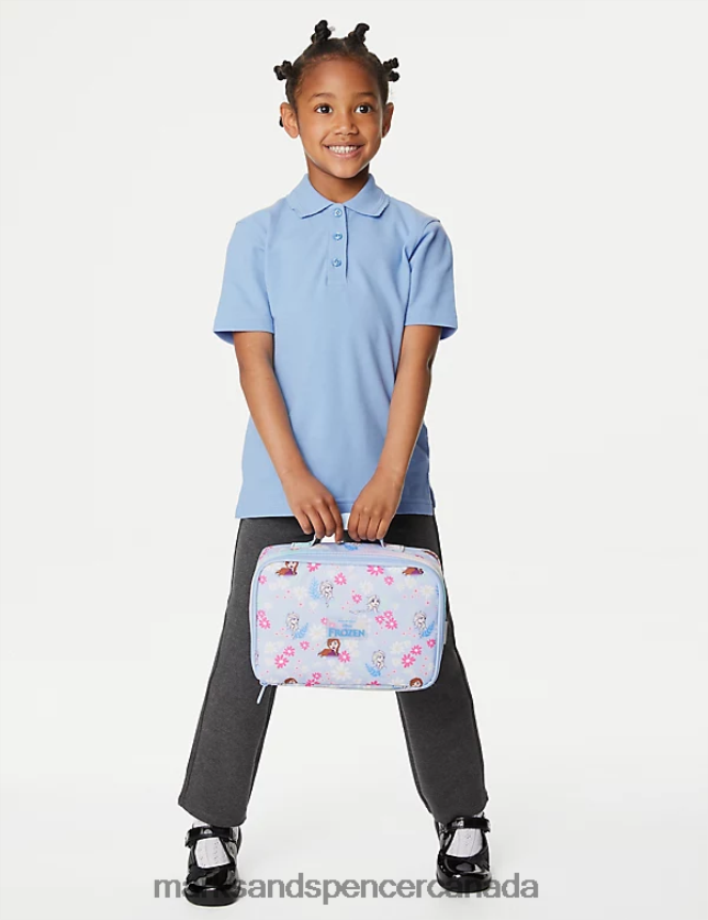 Marks and Spencer Canada - School Uniform 20VTD9400 Blue Kids Marks & Spencer 2pk Stain Resist School Polo Shirts