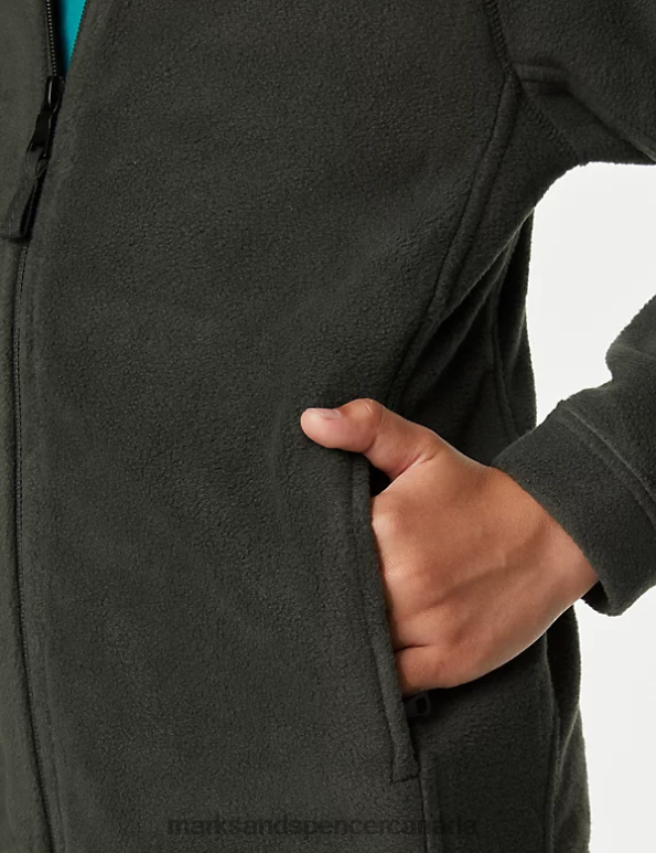 Marks and Spencer Canada - Kids Dark Grey School Uniform Marks & Spencer Zip Fleece 20VTD8958