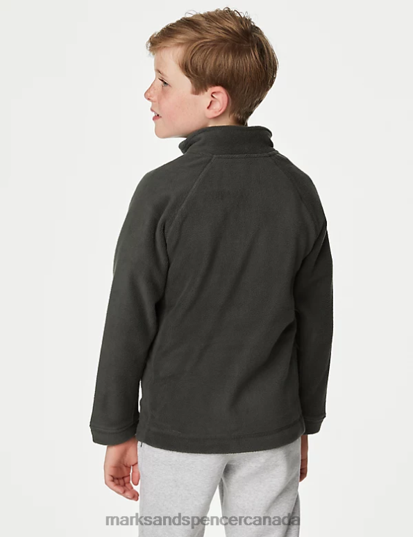 Marks and Spencer Canada - Kids Dark Grey School Uniform Marks & Spencer Zip Fleece 20VTD8958
