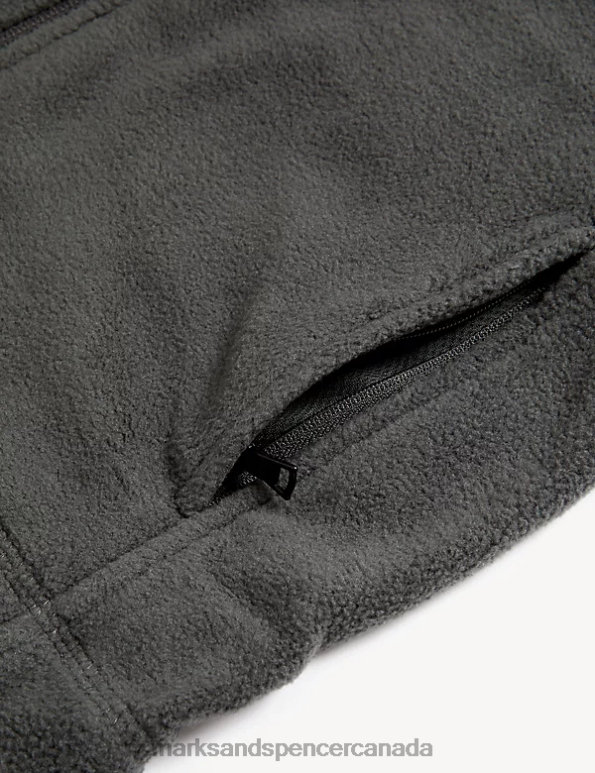 Marks and Spencer Canada - Kids Dark Grey School Uniform Marks & Spencer Zip Fleece 20VTD8958