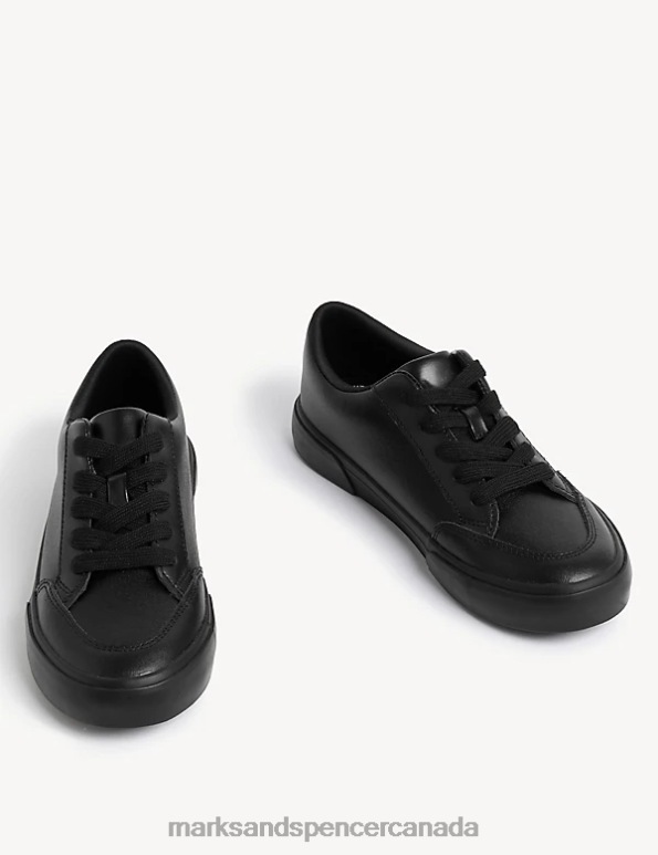 Kids Black School Uniform Marks & Spencer Leather Freshfeet School Shoes 20VTD7925 - Marks and Spencer online