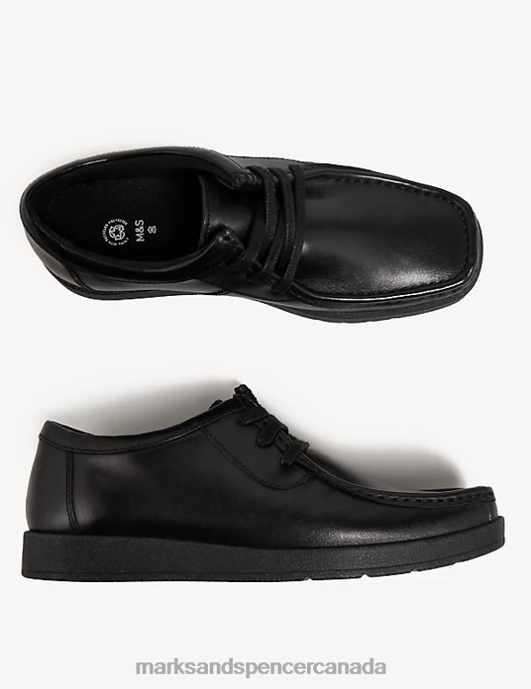 Kids Black School Uniform Marks & Spencer Leather Lace School Shoes 20VTD8718 - Marks and Spencer online