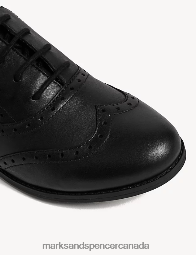 School Uniform 20VTD9639 Black Kids Marks & Spencer Leather Lace-up Brogues School Shoes - Marks and Spencer Canada locations