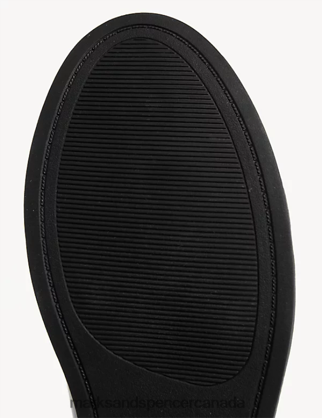 Marks and Spencer Canada - School Uniform 20VTD9757 Black Kids Marks & Spencer Patent Freshfeet School Loafers