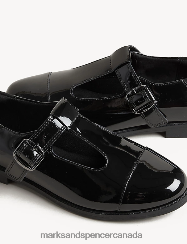 School Uniform 20VTD9807 Black Kids Marks & Spencer Leather Freshfeet School Shoes - Marks and Spencer online