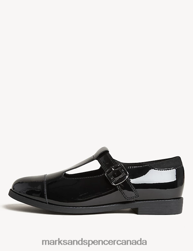 School Uniform 20VTD9807 Black Kids Marks & Spencer Leather Freshfeet School Shoes - Marks and Spencer online