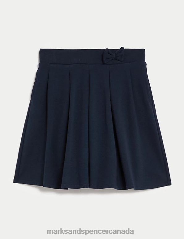 Marks and Spencer near me - Kids Navy School Uniform Marks & Spencer Jersey Pleated School Skirt 20VTD8810