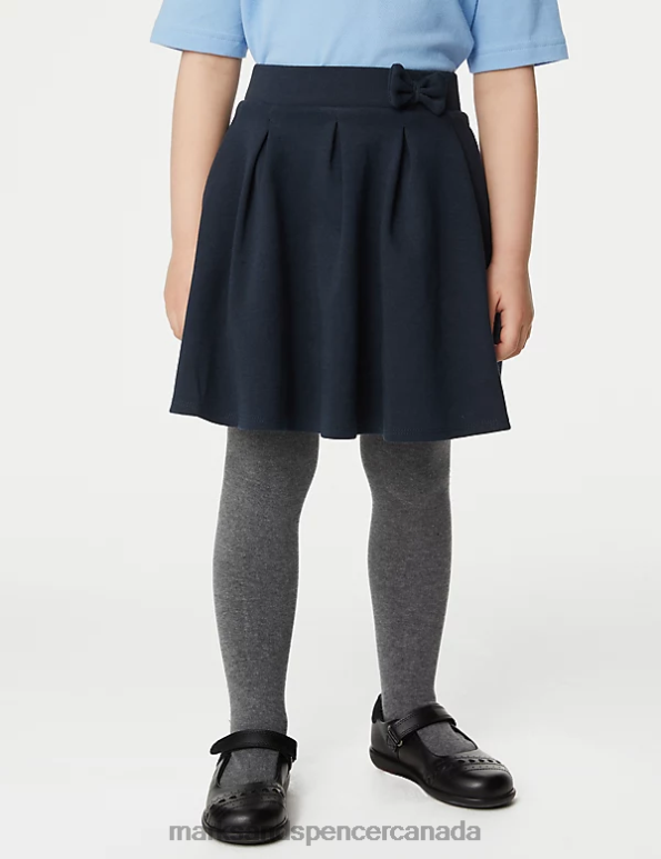 Marks and Spencer near me - Kids Navy School Uniform Marks & Spencer Jersey Pleated School Skirt 20VTD8810