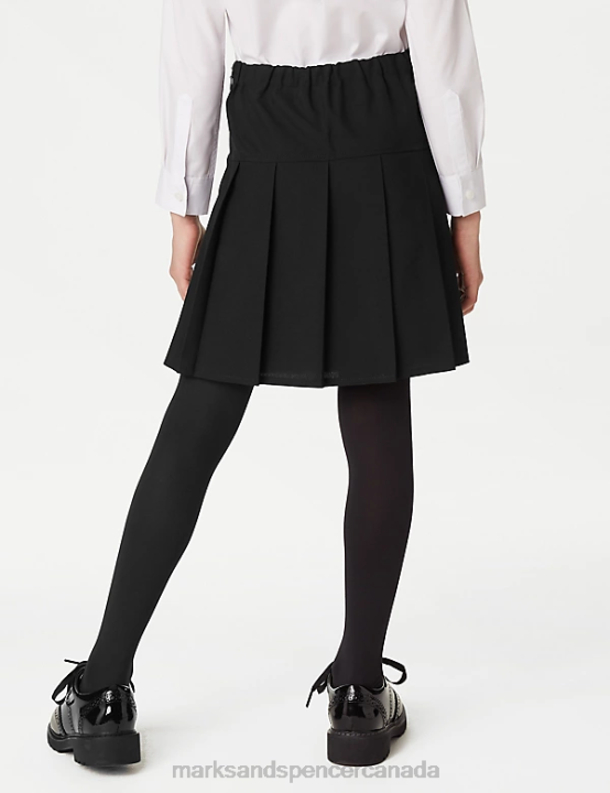 Marks & Spencer Kids 2pk Crease Resistant School Skirts School Uniform Black 20VTD9078 - Marks and Spencer outlet
