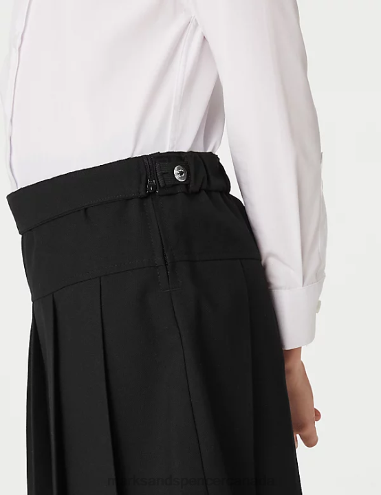Marks & Spencer Kids 2pk Crease Resistant School Skirts School Uniform Black 20VTD9078 - Marks and Spencer outlet