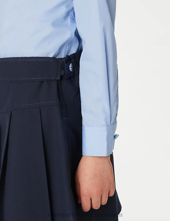 Marks & Spencer Kids 2pk Crease Resistant School Skirts School Uniform Navy 20VTD9077 - Marks and Spencer Canada locations