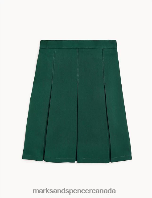 Marks and Spencer Canada - School Uniform 20VTD9359 Green Kids Marks & Spencer Permanent Pleats School Skirt