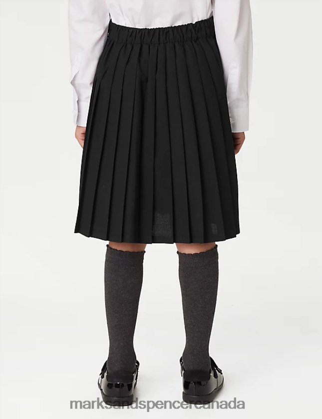 School Uniform 20VTD9532 Black Kids Marks & Spencer Easy Dressing Pull On School Skirt - Marks and Spencer online