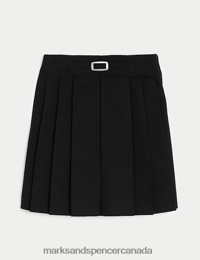 Marks and Spencer Canada - School Uniform 20VTD9678 Black Kids Marks & Spencer Permanent Pleats School Skirt
