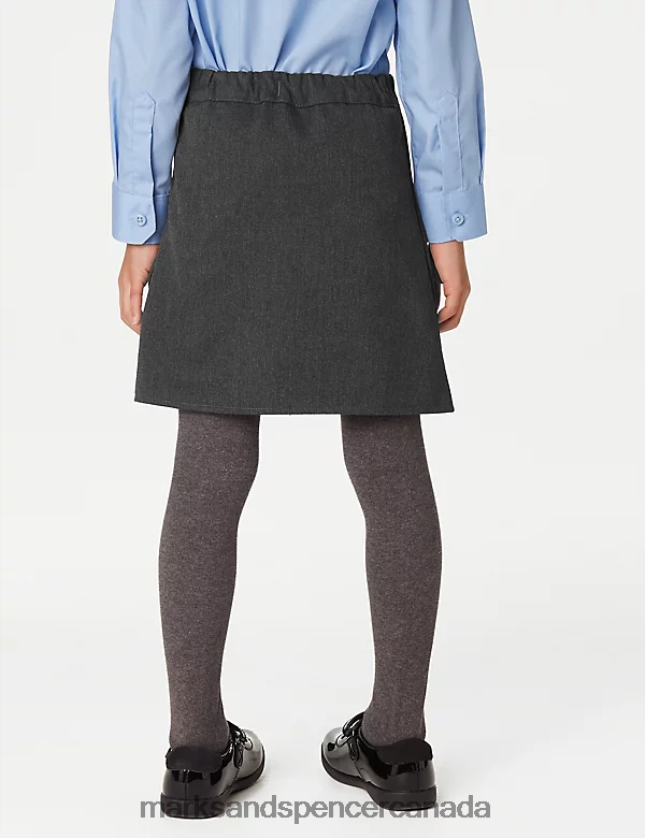 School Uniform 20VTD9948 Grey Kids Marks & Spencer Embroided School Skirt - Marks and Spencer Canada locations