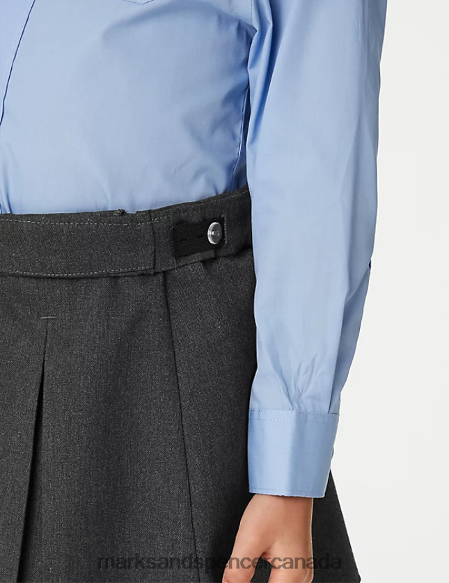 School Uniform 20VTD9948 Grey Kids Marks & Spencer Embroided School Skirt - Marks and Spencer Canada locations