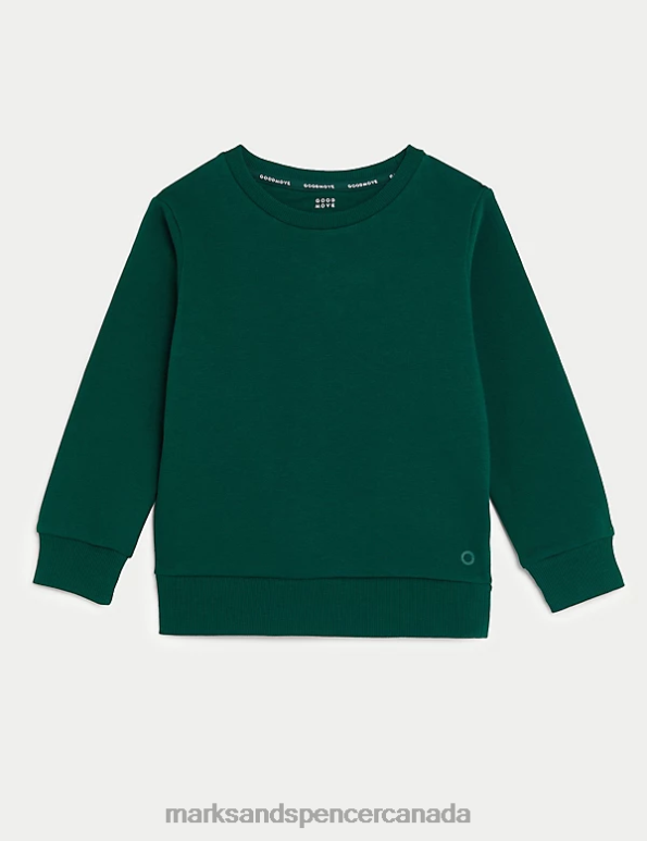 Kids Bottle Green School Uniform Marks & Spencer Regular Fit School Sweatshirt 20VTD8238 - Marks and Spencer online
