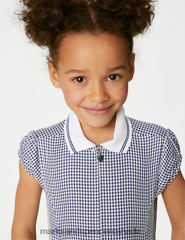 Marks and Spencer near me - School Uniform 20VTD9328 Navy Kids Marks & Spencer Gingham School Playsuit