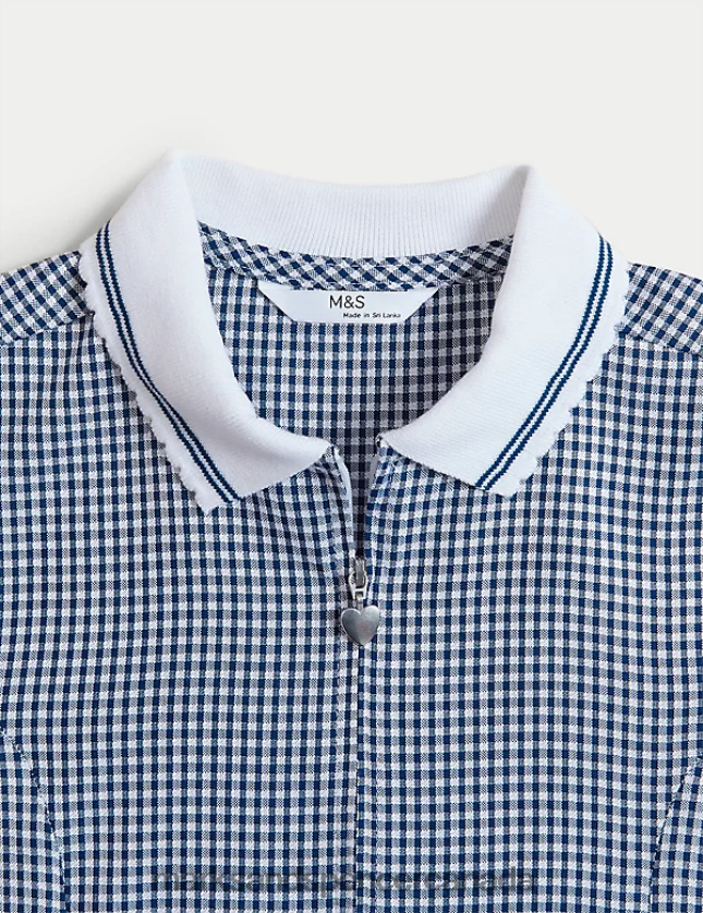 Marks and Spencer near me - School Uniform 20VTD9328 Navy Kids Marks & Spencer Gingham School Playsuit