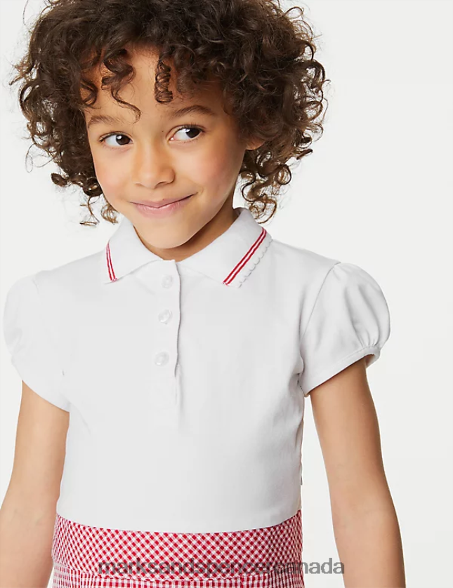 Marks and Spencer Canada - School Uniform 20VTD9409 Red Kids Marks & Spencer 2 in 1 Gingham Pleated School Dress