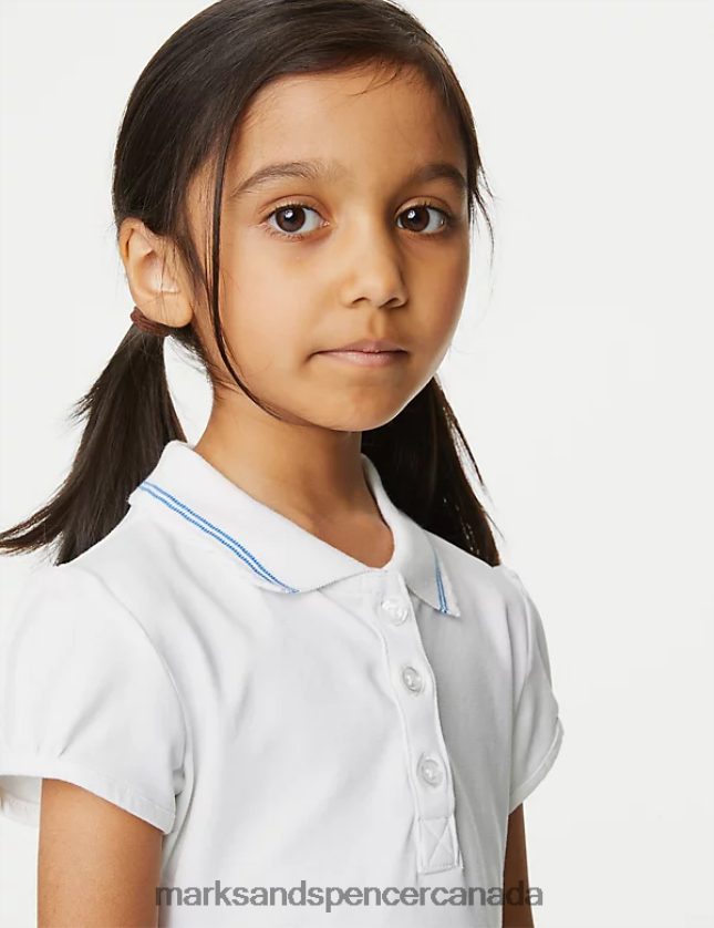 School Uniform 20VTD9650 Light Blue Kids Marks & Spencer 2 in 1 Gingham Pleated School Dress - Marks and Spencer Canada locations