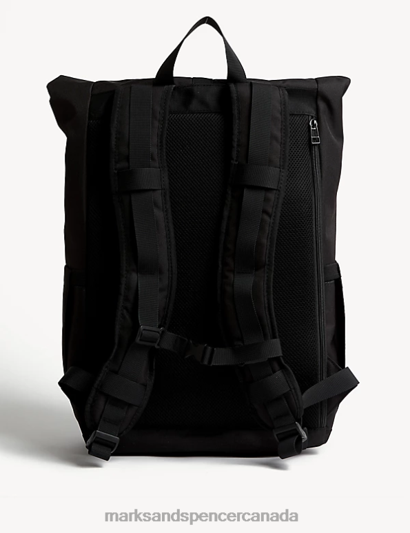 Marks and Spencer sale - Men Black Accessories Marks & Spencer Recycled Polyester Pro-Tect Backpack 20VTD6804