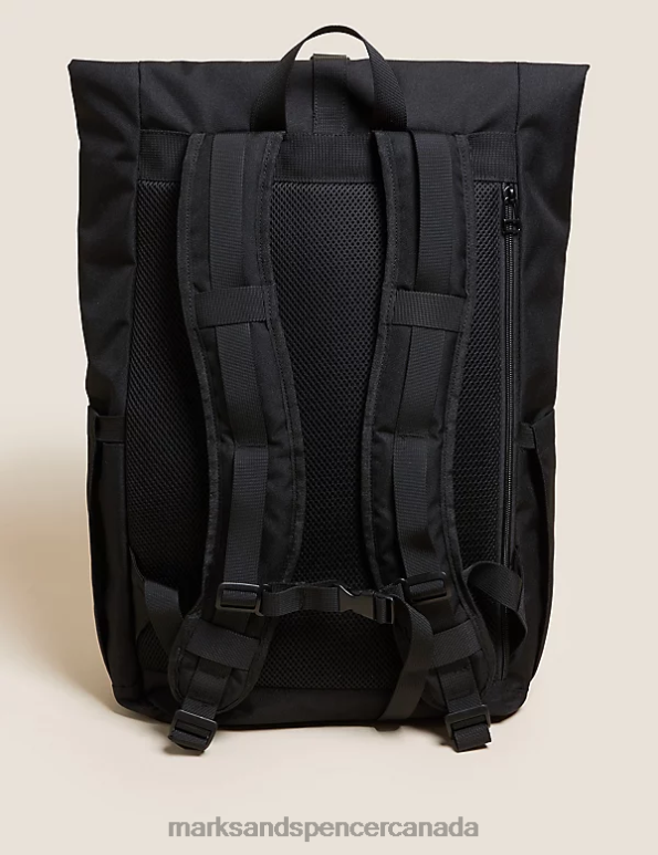 Marks and Spencer sale - Men Black Accessories Marks & Spencer Recycled Polyester Pro-Tect Backpack 20VTD6804