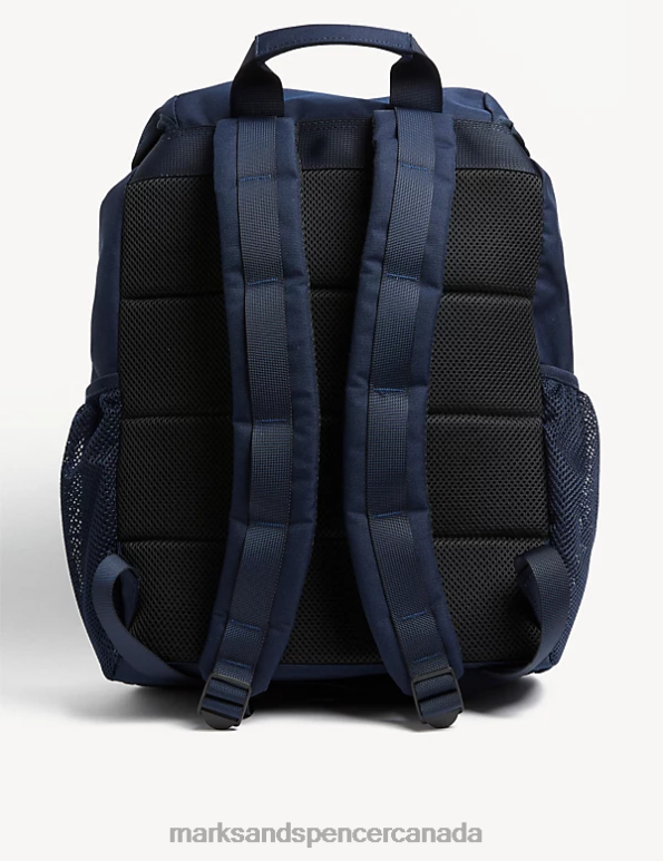 Men Dark Navy Accessories Marks & Spencer Pro-Tect Scuff Resistant Backpack 20VTD5771 - Marks and Spencer outlet