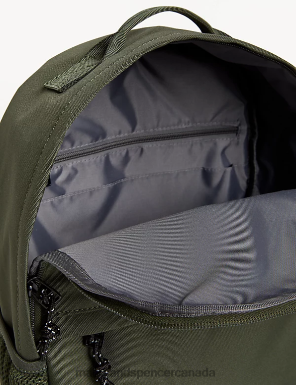 Men Green Accessories Marks & Spencer Recycled Polyester Pro-Tect Backpack 20VTD5687 - Marks and Spencer Canada locations