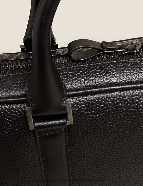 Men Black Accessories Marks & Spencer Leather Laptop Bag 20VTD3317 - Marks and Spencer Canada locations