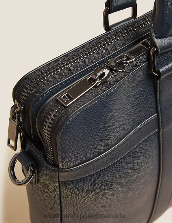 Men Black Accessories Marks & Spencer Textured Laptop Bag 20VTD3321 - Marks and Spencer outlet