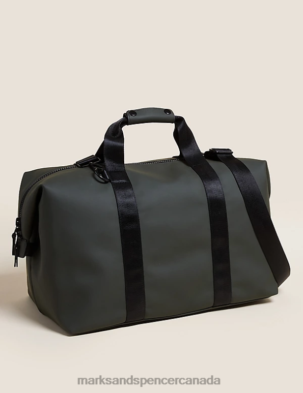 Marks and Spencer Canada - Men Khaki Accessories Marks & Spencer Rubberised Weekend Bag 20VTD6806