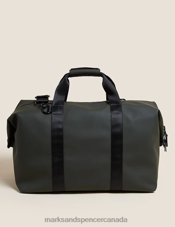 Marks and Spencer Canada - Men Khaki Accessories Marks & Spencer Rubberised Weekend Bag 20VTD6806