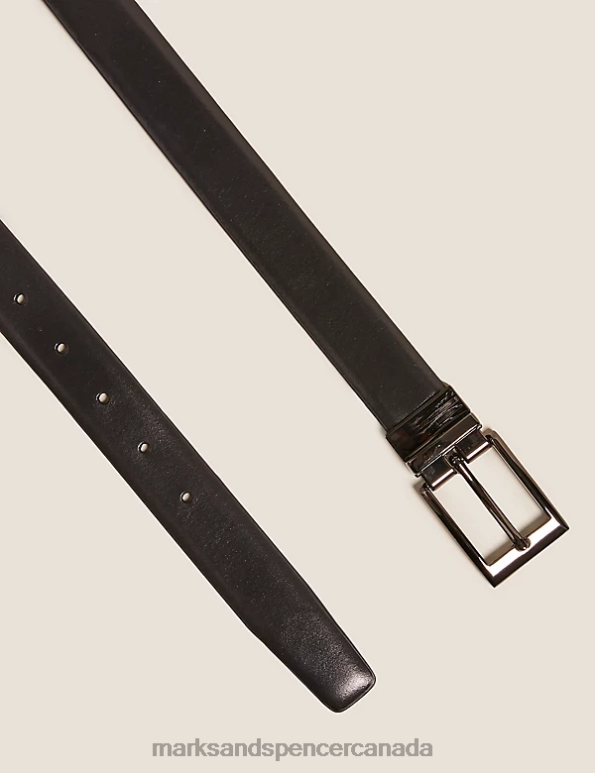 Men Black/Brown Accessories Marks & Spencer Leather Reversible Belt 20VTD6408 - Marks and Spencer online