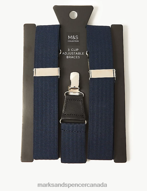 Marks and Spencer near me - Men Navy Accessories Marks & Spencer Adjustable Braces 20VTD6712