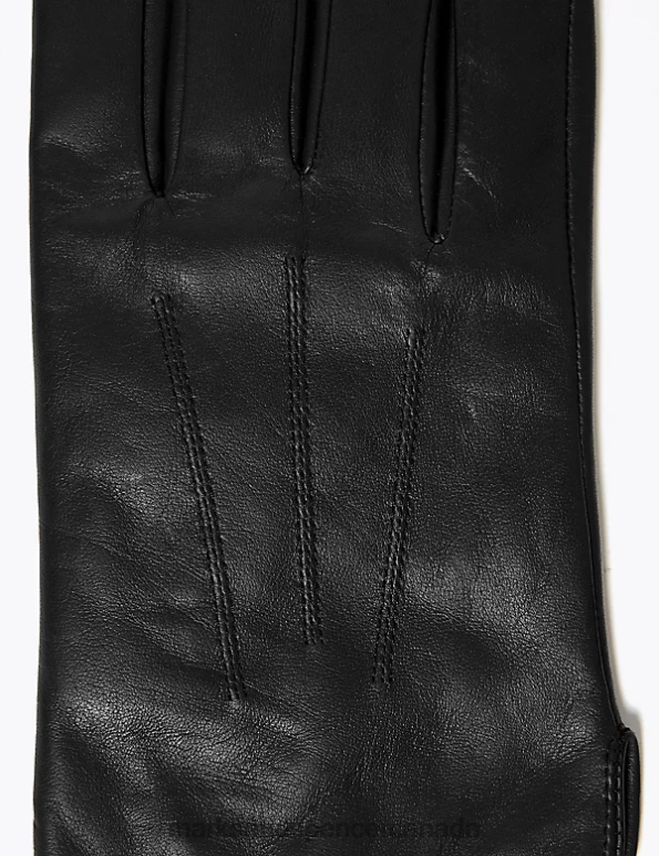 Marks and Spencer sale - Men Black Accessories Marks & Spencer Leather Gloves with Thermowarmth 20VTD7282
