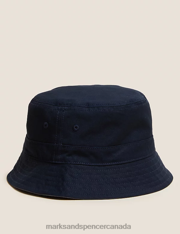 Marks and Spencer sale - Men Navy/Grey Accessories Marks & Spencer Reversible Bucket Hat 20VTD6744