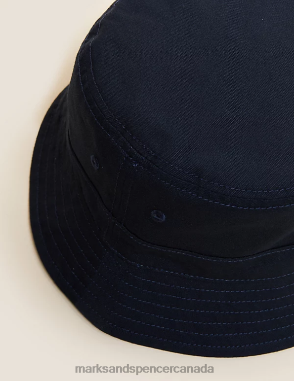 Marks and Spencer sale - Men Navy/Grey Accessories Marks & Spencer Reversible Bucket Hat 20VTD6744
