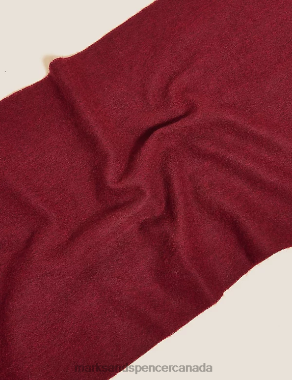Men Red Accessories Marks & Spencer Pure Cashmere Scarf 20VTD6795 - Marks and Spencer outlet