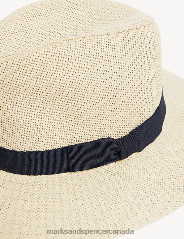 Men Stone Accessories Marks & Spencer Textured Broad Brim Ambassador Hat 20VTD5643 - Marks and Spencer Canada locations