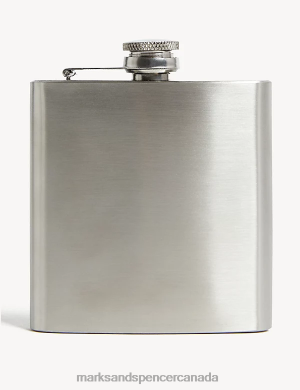 Marks and Spencer Canada - Men Silver Accessories Marks & Spencer Stainless Steel Hipflask 20VTD6628