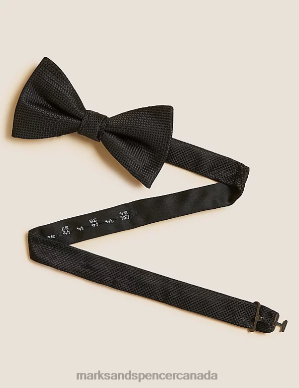 Marks and Spencer near me - Men Black Accessories Marks & Spencer Bow Tie, Pocket Square & Cummerbund Set 20VTD5924