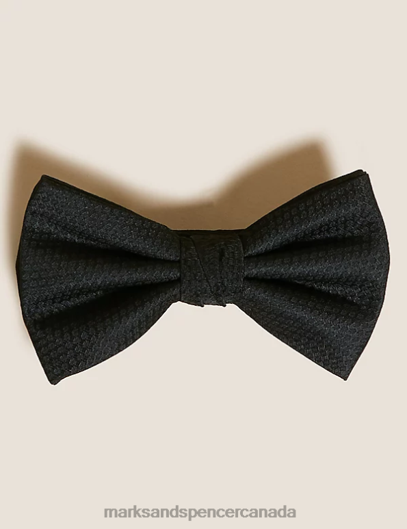 Marks and Spencer near me - Men Black Accessories Marks & Spencer Slim Textured Bow Tie 20VTD7021