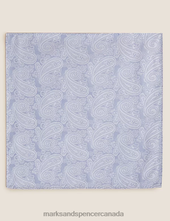 Men Cream Accessories Marks & Spencer Paisley Tie & Pocket Square Set 20VTD6639 - Marks and Spencer Canada locations