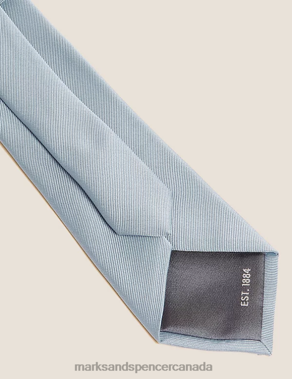 Men Light Blue Accessories Marks & Spencer Machine Washable Tie 20VTD6973 - Marks and Spencer online